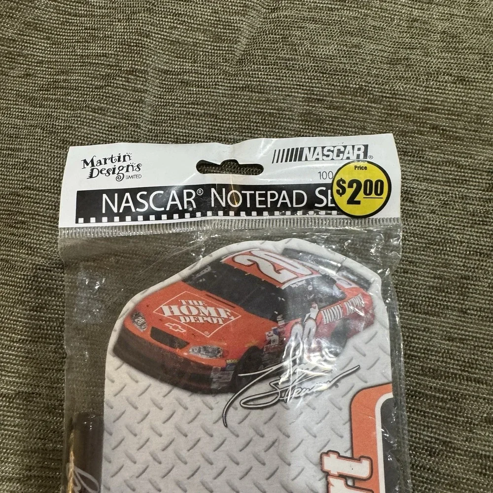 NEW: NASCAR 60 SHEETS MAGNETIC MEMO PAD & TONY STEWART #20 PAD Vintage